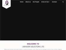 Tablet Screenshot of jbensonsolicitors.com